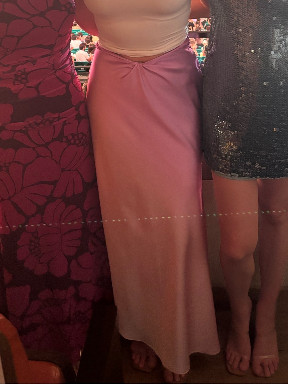 Antonio Melani Bella A-Line Satin Ombré Maxi Skirt - Picture 5 of 5